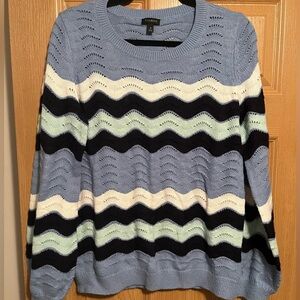 Talbots Wave Stripes Sweater